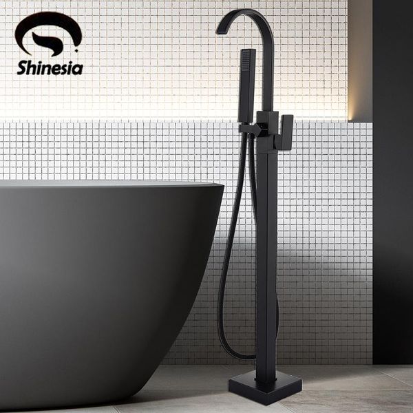 shinesia matte black bathroom bathtub shower faucet floor standing abs handshower and cold water mixer tap sets
shinesia matte black bathroom bathtub shower faucet floor standing abs handshower and cold water mixer tap sets