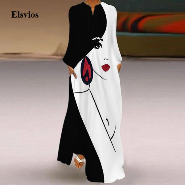 casual dresses elegant lady v-neck long sleeve party retro abstract face print loose maxi spring women pocket vestidos a081, Black;gray
casual dresses elegant lady v-neck long sleeve party retro abstract face print loose maxi spring women pocket vestidos a081, Black;gray