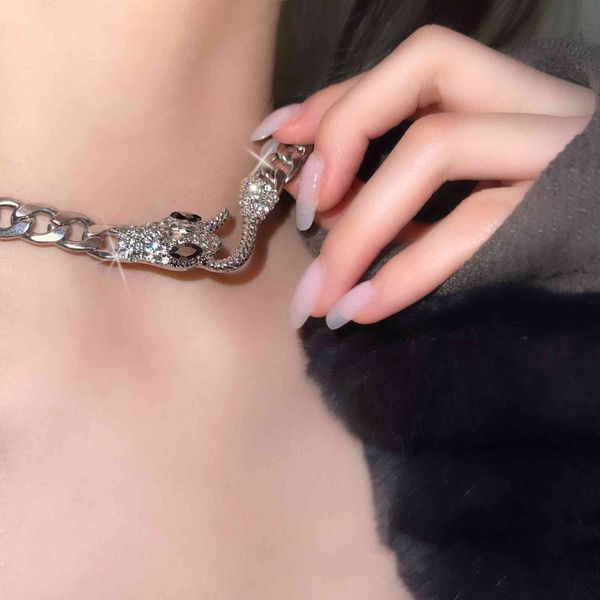 chain women pendants exaggerated fashion simple personality necklace with diamond snake net red temperament design, Silver
chain women pendants exaggerated fashion simple personality necklace with diamond snake net red temperament design, Silver