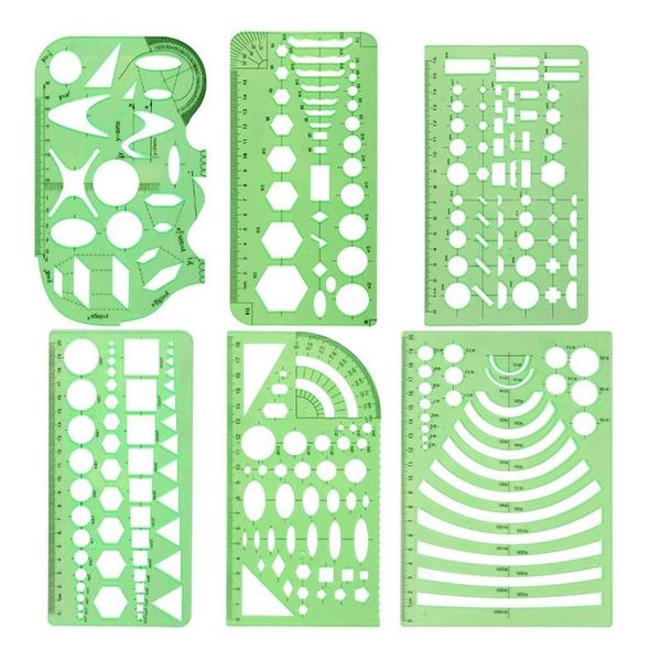 plastic geometric stencils measuring templates for office and school, building formwork, drawings drafting gift sets
plastic geometric stencils measuring templates for office and school, building formwork, drawings drafting gift sets