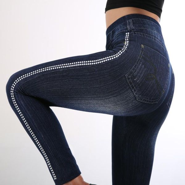 women's leggings women imitation jeans stretchable slim hips skinny pencil pants high waist trouser elastic bottoming legging, Black
women's leggings women imitation jeans stretchable slim hips skinny pencil pants high waist trouser elastic bottoming legging, Black