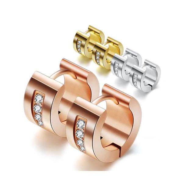 hoop & huggie stainless steel rose gold zircon stones crystal earrings jewelry women small size no rust gift for him, Golden;silver
hoop & huggie stainless steel rose gold zircon stones crystal earrings jewelry women small size no rust gift for him, Golden;silver