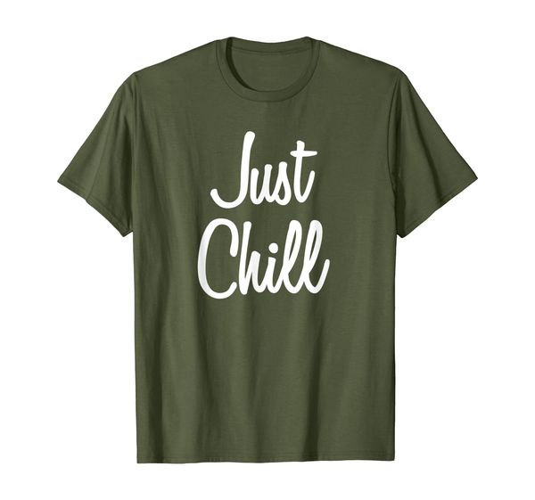 just chill cool t-shirt, White;black