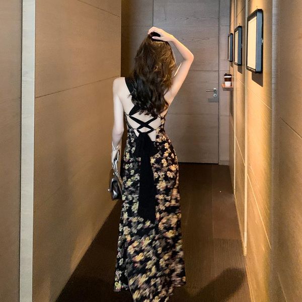casual dresses french retro floral suspender maxi dress women 2021 sundress holiady backless beach boho tube slim sleeveless, Black;gray
casual dresses french retro floral suspender maxi dress women 2021 sundress holiady backless beach boho tube slim sleeveless, Black;gray