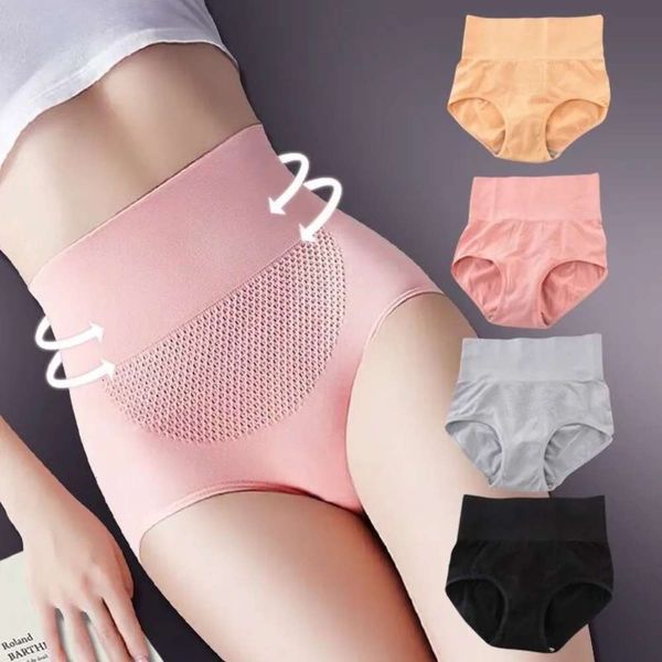 high waist honeycomb massage briefs hip abdomen, Black;pink