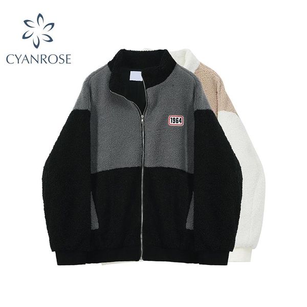 women's jackets sheepskin coat women stand collar zipper 2021 winter korean oversized lamb wool baseball jacket female warm thicken out, Black;brown
women's jackets sheepskin coat women stand collar zipper 2021 winter korean oversized lamb wool baseball jacket female warm thicken out, Black;brown