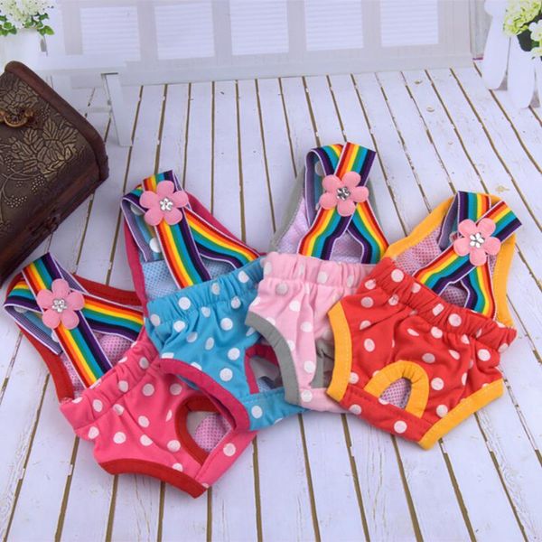 dog apparel sell rainbow physiological pants cotton breathable pet underwear bragas perro
dog apparel sell rainbow physiological pants cotton breathable pet underwear bragas perro