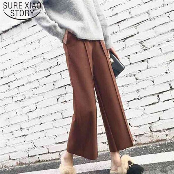 high waist straight pants female pocket trousers wide leg autumn and winter korean women ankle-length 6990 50 210506, Black;white
high waist straight pants female pocket trousers wide leg autumn and winter korean women ankle-length 6990 50 210506, Black;white