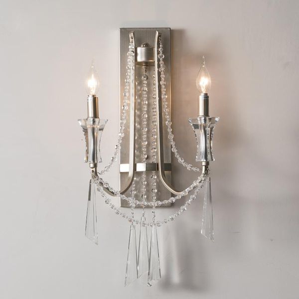 wall lamp modern crystal brushed silver sconce light in el bedroom bedside restaurant nordic french loft decor
wall lamp modern crystal brushed silver sconce light in el bedroom bedside restaurant nordic french loft decor