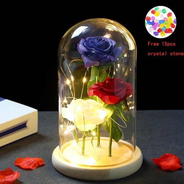 decorative flowers & wreaths real rose-colored led lights are suitable as gifts for lovers, mothers and friends (crystal stone)
decorative flowers & wreaths real rose-colored led lights are suitable as gifts for lovers, mothers and friends (crystal stone)