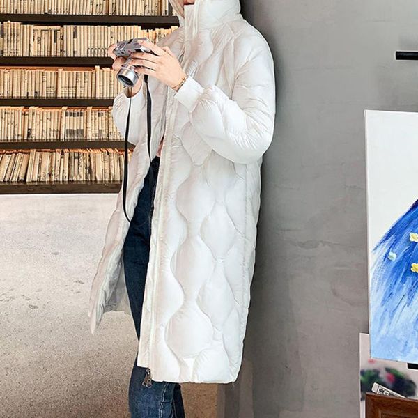 women's wool & blends korean fashion women cotton padded jacket mid-length solid long sleeve cardigan zipper stand collar thicken winte, Black
women's wool & blends korean fashion women cotton padded jacket mid-length solid long sleeve cardigan zipper stand collar thicken winte, Black