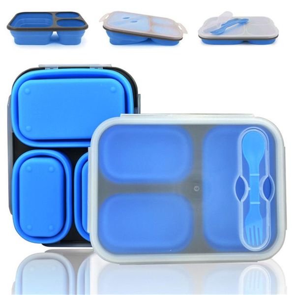 dinnerware sets 3 cells silicone collapsible portable lunch box kitchen bento boxes folding storage container bowl eco-friendly lunchbo
dinnerware sets 3 cells silicone collapsible portable lunch box kitchen bento boxes folding storage container bowl eco-friendly lunchbo