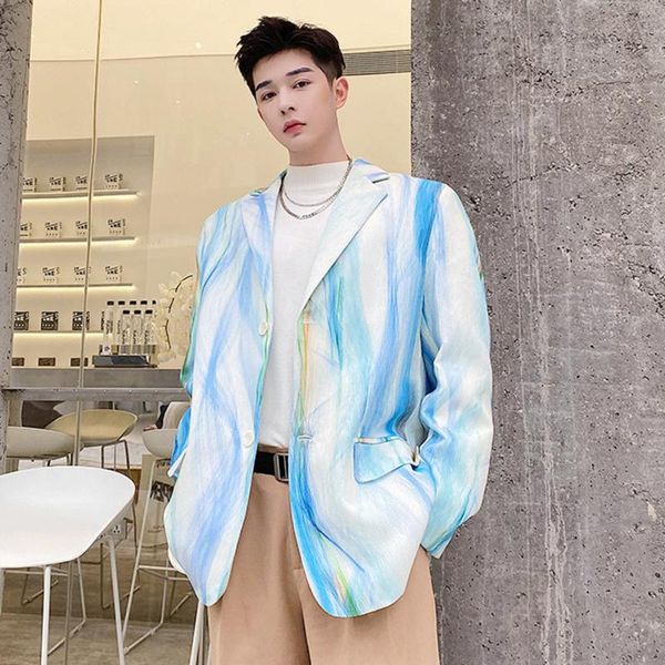 men's suits & blazers fashion chic splash ink tie dyeing digital printing loose notched suit jacket tide autumn 2021 coat, White;black
men's suits & blazers fashion chic splash ink tie dyeing digital printing loose notched suit jacket tide autumn 2021 coat, White;black