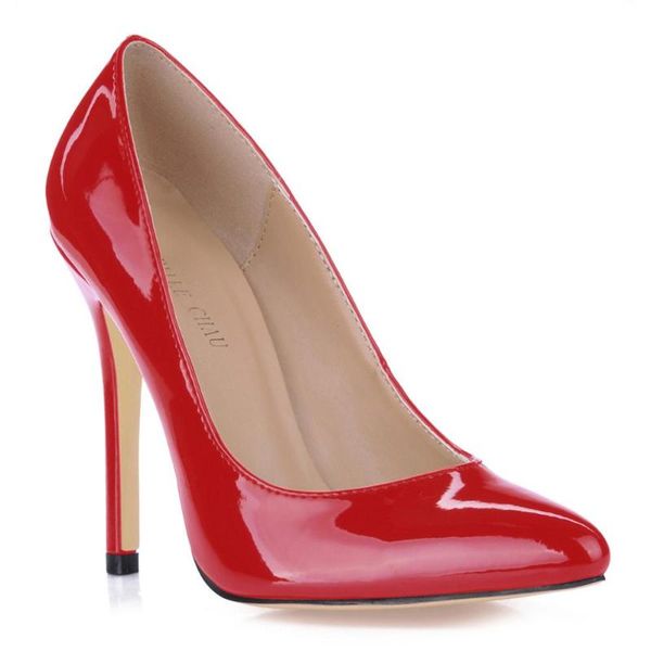 dress shoes spring autumn patent 12cm high heel pumps fashion women stiletto thin pointed toe party lady 3-b3, Black
dress shoes spring autumn patent 12cm high heel pumps fashion women stiletto thin pointed toe party lady 3-b3, Black