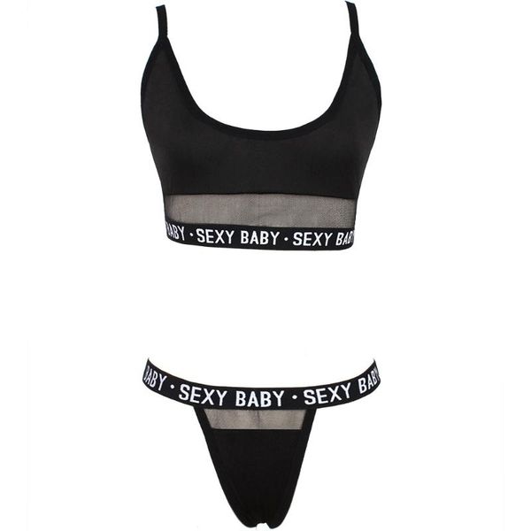 bras sets fashion women lingerie underwear g-string set letter solid patchwork wire bralette woman, Red;black
bras sets fashion women lingerie underwear g-string set letter solid patchwork wire bralette woman, Red;black