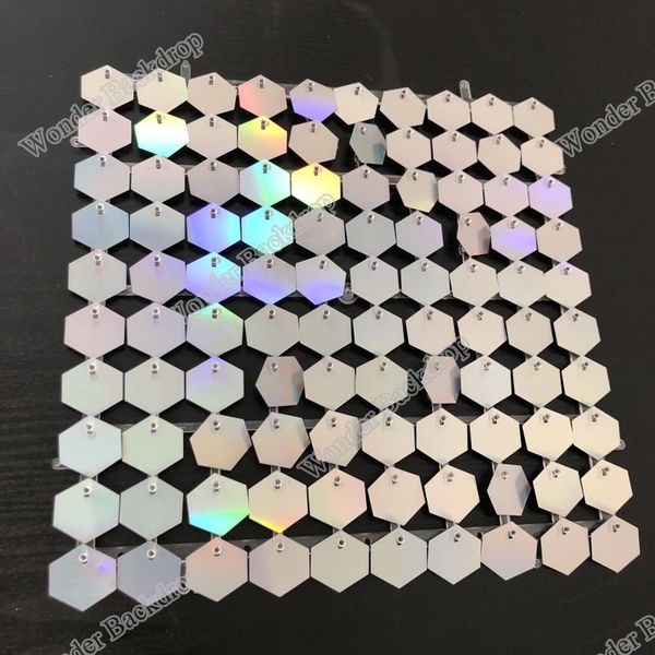 party decoration customized clear grid back with hexagon shape sequin for shimmer wall backdrop
party decoration customized clear grid back with hexagon shape sequin for shimmer wall backdrop