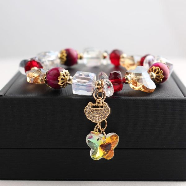 charm bracelets rose sisi korean style fashion fresh crystal elastic women's bracelet for woman all-match personalized lover present, Golden;silver
charm bracelets rose sisi korean style fashion fresh crystal elastic women's bracelet for woman all-match personalized lover present, Golden;silver