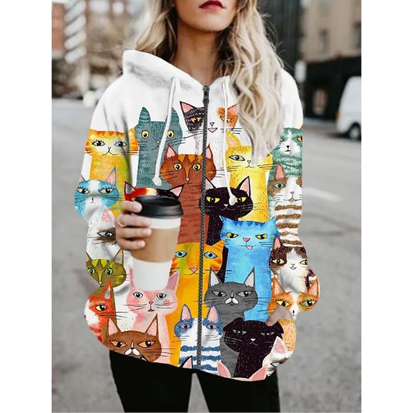 regular 3d printing zipper hoodied& sweatshirts jacket sports fall & winter regular coat loose active streetwear long sleeve print going out, Black
regular 3d printing zipper hoodied& sweatshirts jacket sports fall & winter regular coat loose active streetwear long sleeve print going out, Black