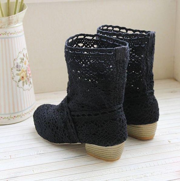 boots xingdeng summer lace knitting hollow women square heels ankle ladies party air mesh breathable shoes big size 34-43, Black
boots xingdeng summer lace knitting hollow women square heels ankle ladies party air mesh breathable shoes big size 34-43, Black