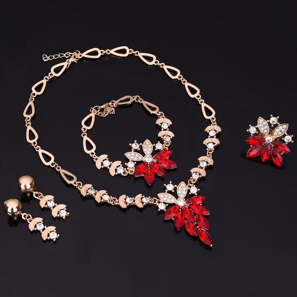 earrings & necklace fashion wedding jewelry dubai sets for women red white crystal ring bracelet bridal party, Silver
earrings & necklace fashion wedding jewelry dubai sets for women red white crystal ring bracelet bridal party, Silver