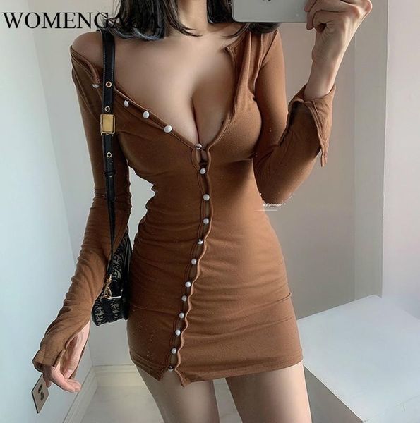 casual dresses womengaga button v neck cotton elastic slim pearl buttock solid color mini dress autumn winter qquh, Black;gray
casual dresses womengaga button v neck cotton elastic slim pearl buttock solid color mini dress autumn winter qquh, Black;gray
