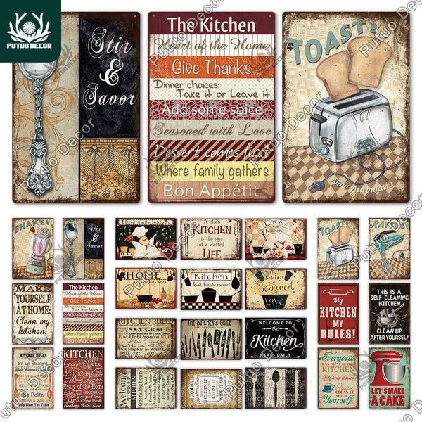 putuo decor kitchen slogan vintage tin sign metal sign decorative plaque wall decor cafe kitchen home dinner room art plate
putuo decor kitchen slogan vintage tin sign metal sign decorative plaque wall decor cafe kitchen home dinner room art plate