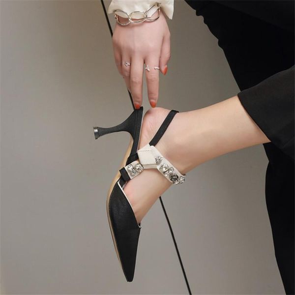 sandals 2021 pre-sale elegant rhinestone high heels women pumps silk pointed wedding shoes buckle strap crystal party woman, Black
sandals 2021 pre-sale elegant rhinestone high heels women pumps silk pointed wedding shoes buckle strap crystal party woman, Black