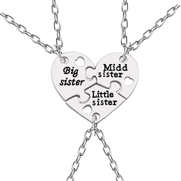 pendant necklaces heart shape matching 3 pcs/set charms bff friend for teens girls friends interlocking jigsaw puzzle, Silver
pendant necklaces heart shape matching 3 pcs/set charms bff friend for teens girls friends interlocking jigsaw puzzle, Silver