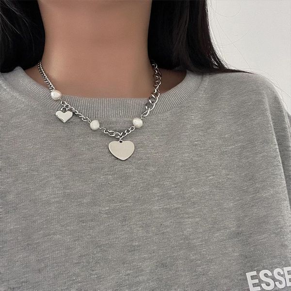 chains titanium steel loving heart necklace fashion jewelry silver plating freshwater pearl chain for women gifts
chains titanium steel loving heart necklace fashion jewelry silver plating freshwater pearl chain for women gifts