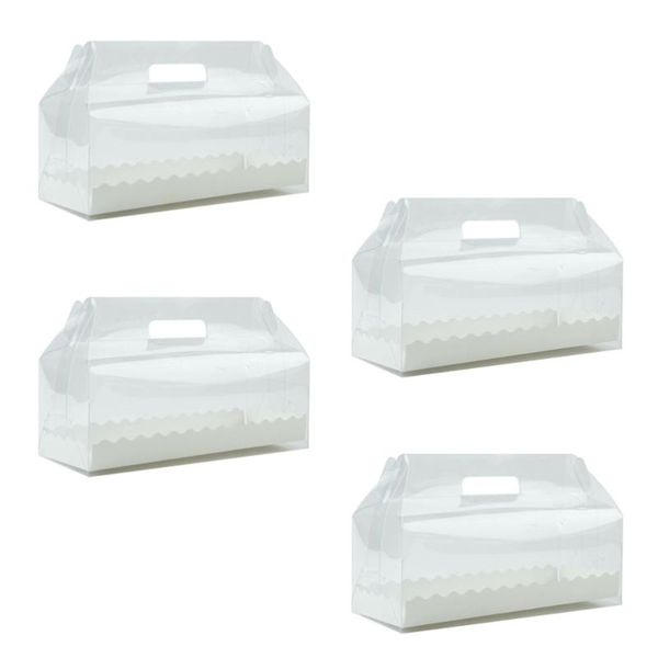 gift wrap 4pcs transparent portable cake roll box with paper tray cupcake containers holder party favors for home dessert shop (long)
gift wrap 4pcs transparent portable cake roll box with paper tray cupcake containers holder party favors for home dessert shop (long)
