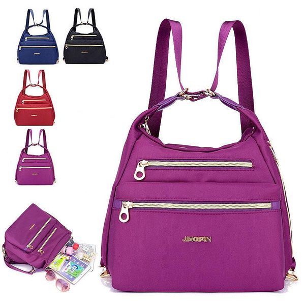 outdoor nylon material waterproof women's small backpack multi-function oblique cross bag for female bags
outdoor nylon material waterproof women's small backpack multi-function oblique cross bag for female bags