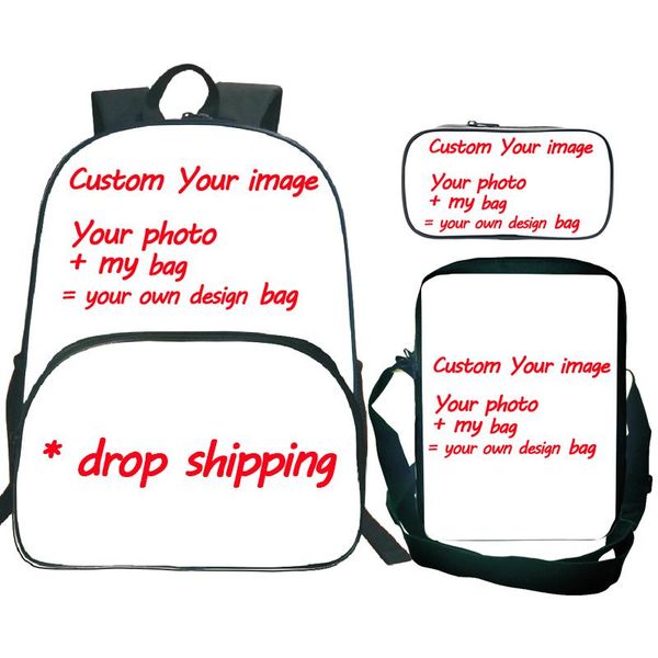 backpack custom your image customized pattern school 3pcs/set backpack+shoulder bag+pencil case drop
backpack custom your image customized pattern school 3pcs/set backpack+shoulder bag+pencil case drop