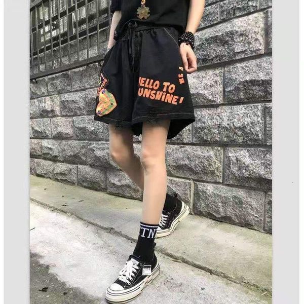 women's jeans arrival summer women loose casual elastic waist sweet print wide leg pants cotton denim knee length ripped w118 ex8h, Blue
women's jeans arrival summer women loose casual elastic waist sweet print wide leg pants cotton denim knee length ripped w118 ex8h, Blue