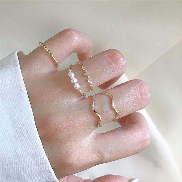 wedding rings sets for women metal pearls simple geometric ring temperament index finger joint anel set jewelry accessories, Slivery;golden
wedding rings sets for women metal pearls simple geometric ring temperament index finger joint anel set jewelry accessories, Slivery;golden