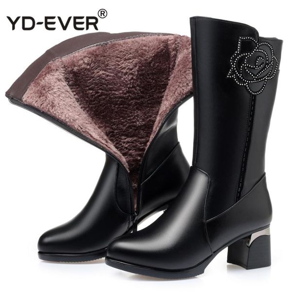 boots winter wool fur inside warm shoes women high heels genuine leather handmade snow footwear botas, Black
boots winter wool fur inside warm shoes women high heels genuine leather handmade snow footwear botas, Black