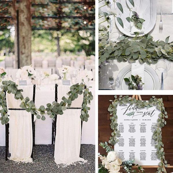 2m faux eucalyptus greenery garland wicker leaves rattan artificial fake plants backdrop home table arch wedding decoration decorative flowe
2m faux eucalyptus greenery garland wicker leaves rattan artificial fake plants backdrop home table arch wedding decoration decorative flowe