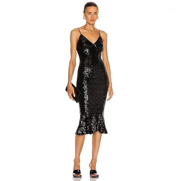 casual dresses wholesale summer woman's dress black spaghetti strap sequins v-neck mermaid celebrity cocktail party, Black;gray
casual dresses wholesale summer woman's dress black spaghetti strap sequins v-neck mermaid celebrity cocktail party, Black;gray