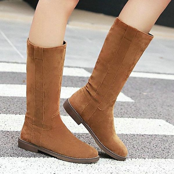 boots 2021 winter retro women's shoes western frosted fabric flat knight ladies casual large size 34-43, Black
boots 2021 winter retro women's shoes western frosted fabric flat knight ladies casual large size 34-43, Black