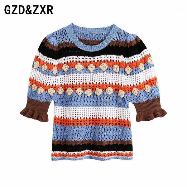 gzd&zxrsuéter em forma de flor, feminino, redonda, manga curta, vintage 2021 women's sweaters, White;black
gzd&zxrsuéter em forma de flor, feminino, redonda, manga curta, vintage 2021 women's sweaters, White;black