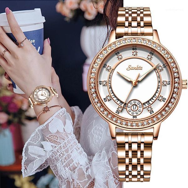 wristwatches sunkta fashion women quartz watch creative ladies wrist watches for montre femme 2021 female clock relogio feminin, Slivery;brown
wristwatches sunkta fashion women quartz watch creative ladies wrist watches for montre femme 2021 female clock relogio feminin, Slivery;brown