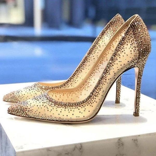 dress shoes summer stiletto high heels pumps rhinestone bling wedding chic nude sequin mesh pointed toe luxury women, Black
dress shoes summer stiletto high heels pumps rhinestone bling wedding chic nude sequin mesh pointed toe luxury women, Black