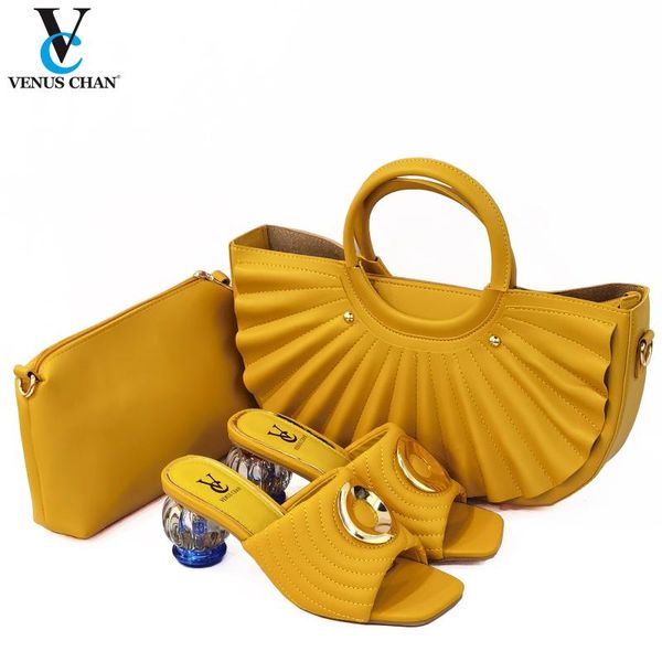 dress shoes in yellow color 2021 summer fashion luxcuy design slipper and bag nigerian high heel party with style, Black
dress shoes in yellow color 2021 summer fashion luxcuy design slipper and bag nigerian high heel party with style, Black