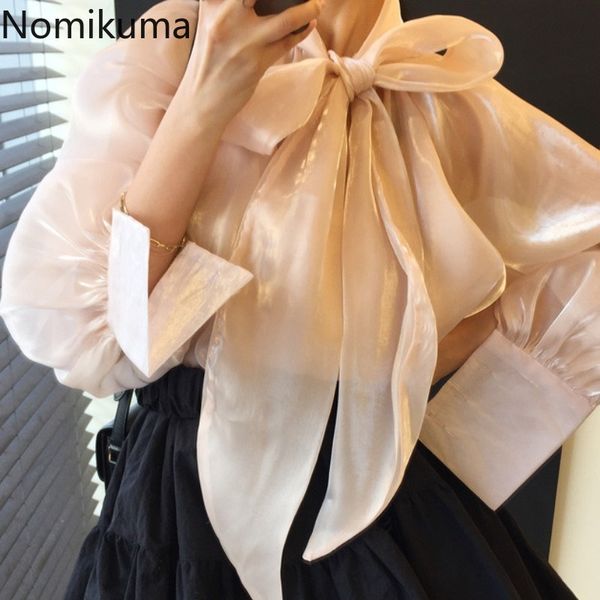 nomikuma fashion elegant women blouses korean bowknot causal long sleeve shirts spring new solid blusas mujer 6g117 210427, White
nomikuma fashion elegant women blouses korean bowknot causal long sleeve shirts spring new solid blusas mujer 6g117 210427, White