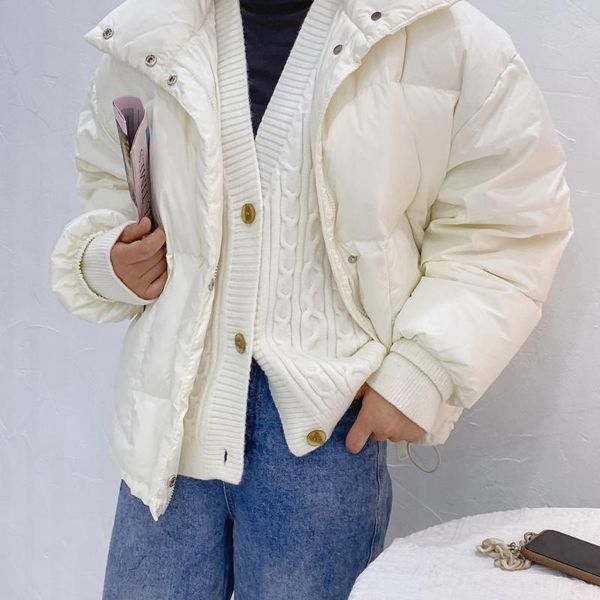 women's down & parkas 2021 jacket female white duck short thickened loose korean bread fake two winter coats, Black
women's down & parkas 2021 jacket female white duck short thickened loose korean bread fake two winter coats, Black