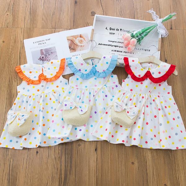 girl's dresses baby girls casual summer dress with bag clothing outfit sleeveless infant kids princess, Red;yellow
girl's dresses baby girls casual summer dress with bag clothing outfit sleeveless infant kids princess, Red;yellow