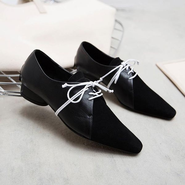 dress shoes ins women pumps leather plus size 22-26.5cm length cow leather+sheep suede spring and summer, Black
dress shoes ins women pumps leather plus size 22-26.5cm length cow leather+sheep suede spring and summer, Black