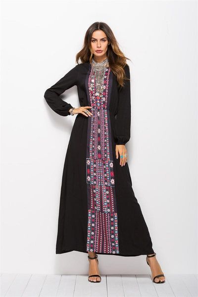 casual dresses linglewei spring and summer women's dress print long sleeves o-neck temperament commuting, Black;gray
casual dresses linglewei spring and summer women's dress print long sleeves o-neck temperament commuting, Black;gray