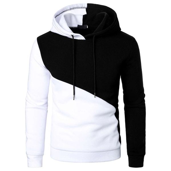 men's hoodies & sweatshirts casual sweatshirt autumn and winter thickened cotton stitching contrast pullover sports leisure hoodie, Black
men's hoodies & sweatshirts casual sweatshirt autumn and winter thickened cotton stitching contrast pullover sports leisure hoodie, Black