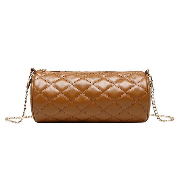 the women's korean fashion street diamond bag solid color cylinder one-shoulder shoulder bags
the women's korean fashion street diamond bag solid color cylinder one-shoulder shoulder bags