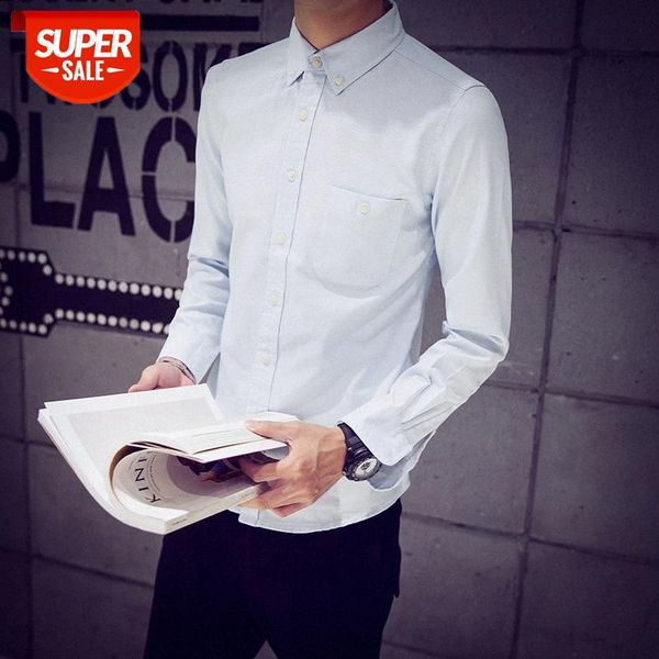 spring men's long-sleeved shirts oxford fashion trend khmer clothes men #xy82, White;black
spring men's long-sleeved shirts oxford fashion trend khmer clothes men #xy82, White;black